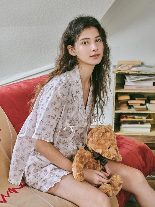 미뉴에뜨 반팔 여성페어 연핑크 (60수)