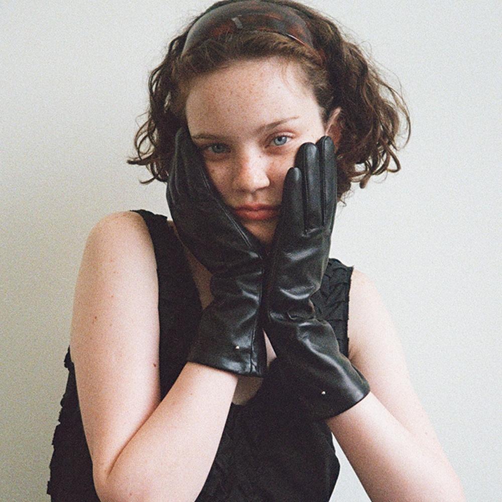 [선물포장] Signature ball gloves_long (black)