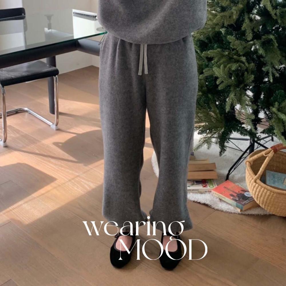 [당일발송] 드온도 퍼지 조거 팬츠 울 기모 니트 겨울 조거 팬츠 (2c)