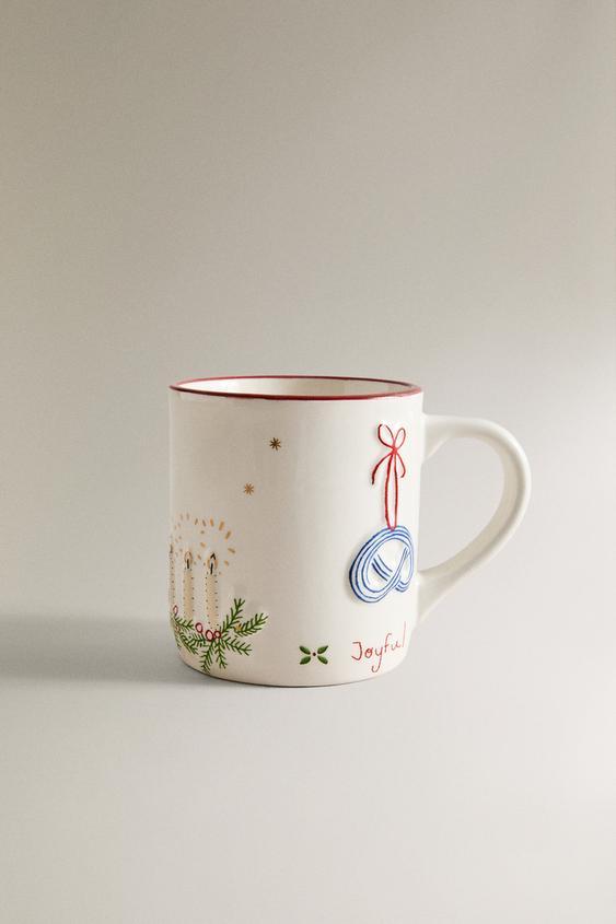 크리스마스 스톤웨어 키즈 컵