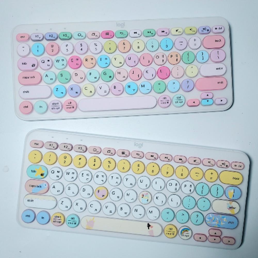 미리스 로지텍 k380 키스킨 k380s 호환 한영 투명 컬러