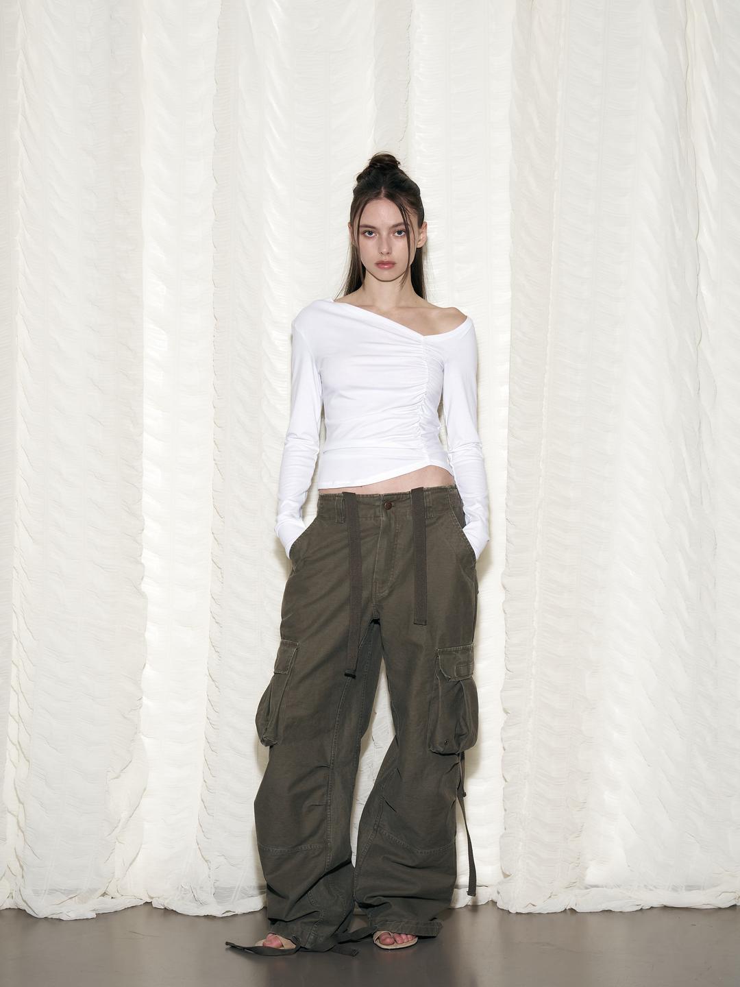 Tex Wide Work Pants (Washed Khaki)
