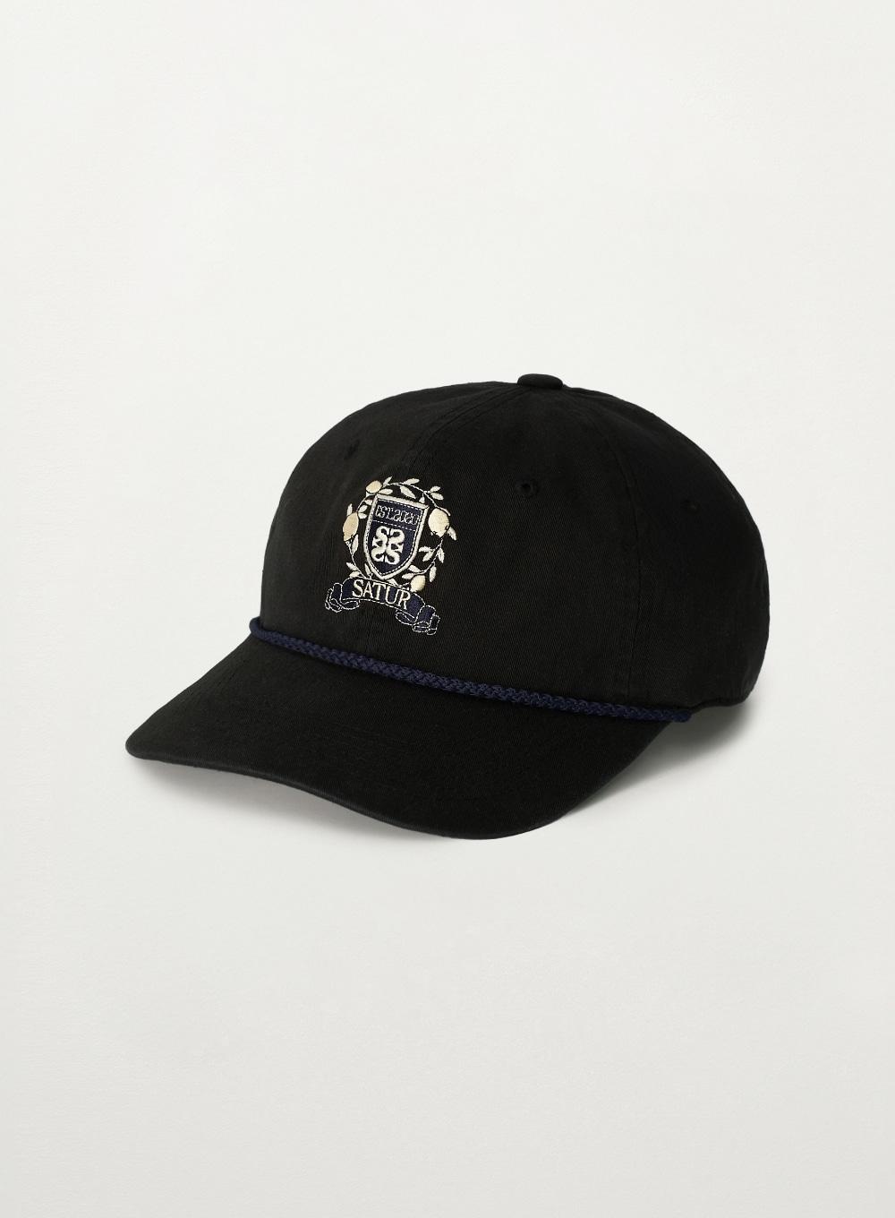 Crest Logo Loop Ball Cap - Black