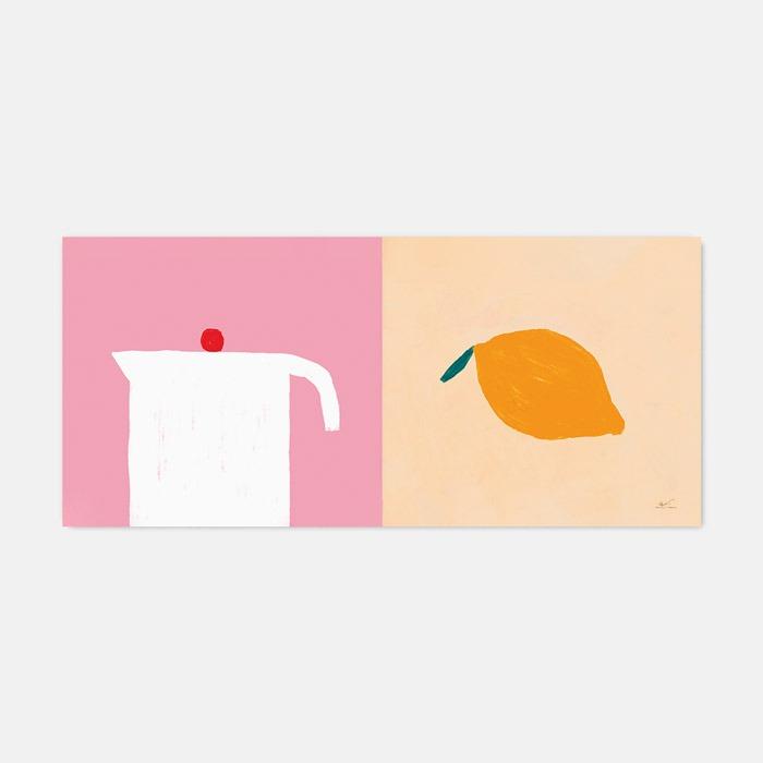 Vase and Lemon 소프트 규조토 주방매트