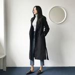 [울50/꼭소장!!] 핸드메이드 울 벨트 코트 (3color)_ 알콜