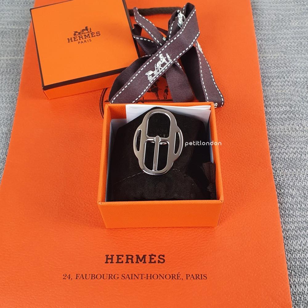 [3컬러] 에르메스 미니 버클 트윌리 링