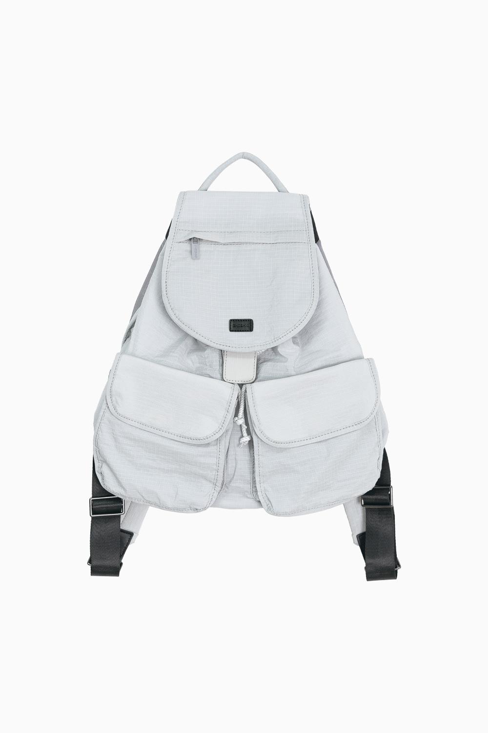 [김보라 착용] TWO POCKET BACKPACK, LIGHT GRAY