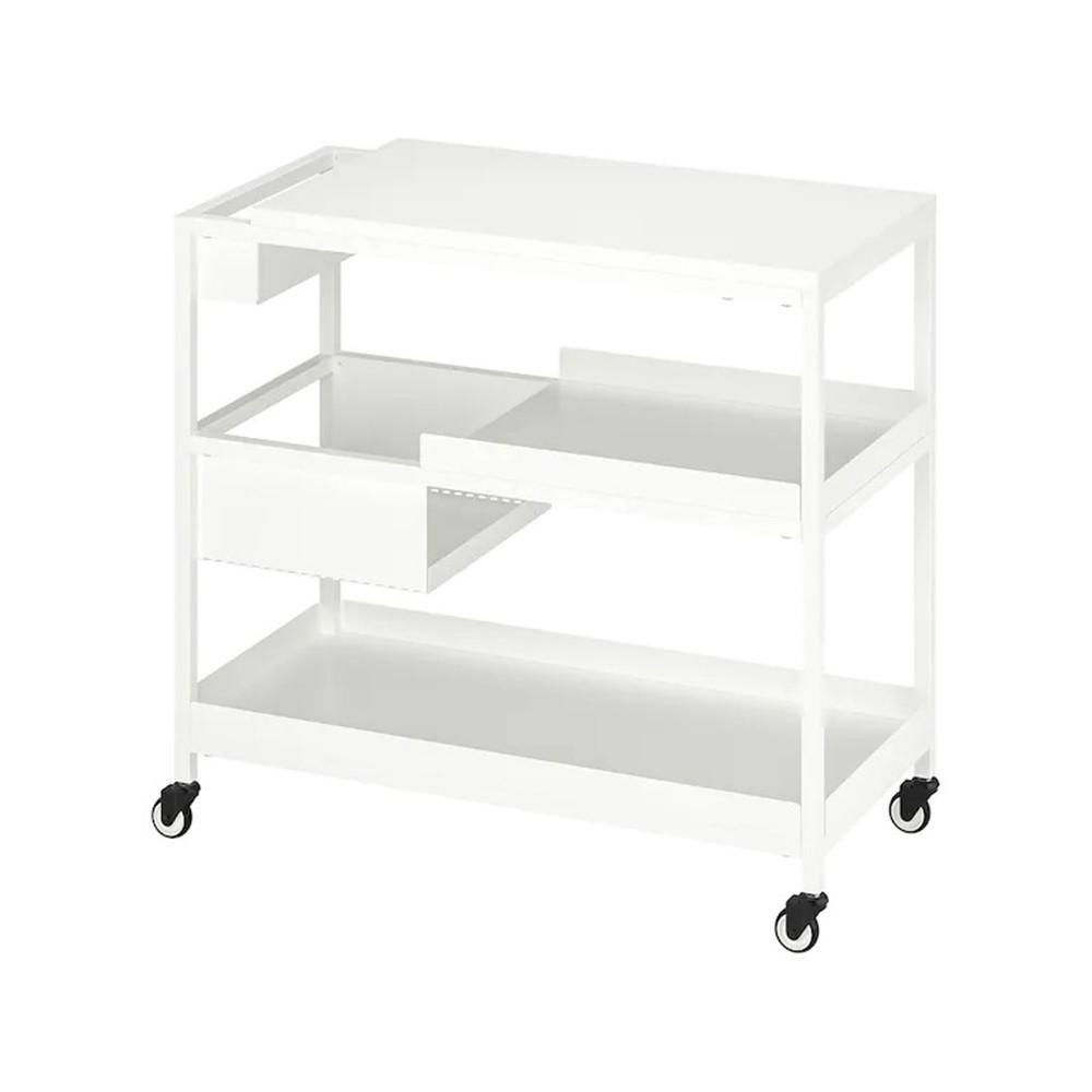 이케아 TROTTEN 트로텐 카트, 화이트80x40 cm 904.747.87