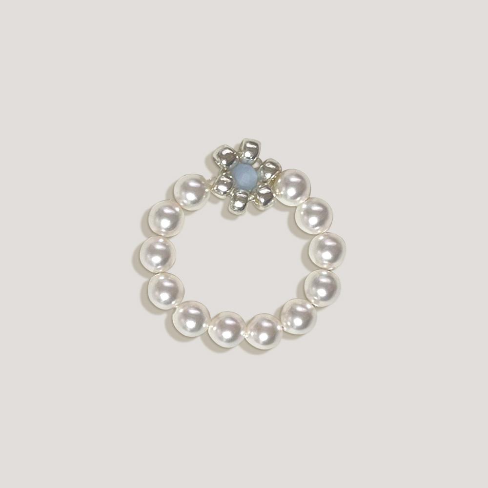 [어리틀티클] 진주 빈티지 링 no.2 -  비즈반지