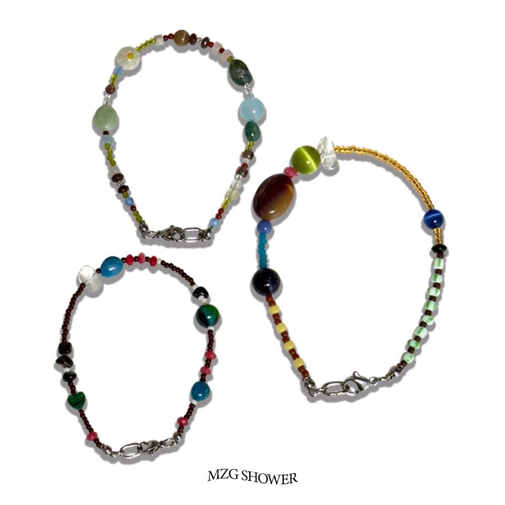 미지근샤워 빈티지 무드 원석 미유키 비즈 팔찌 2탄