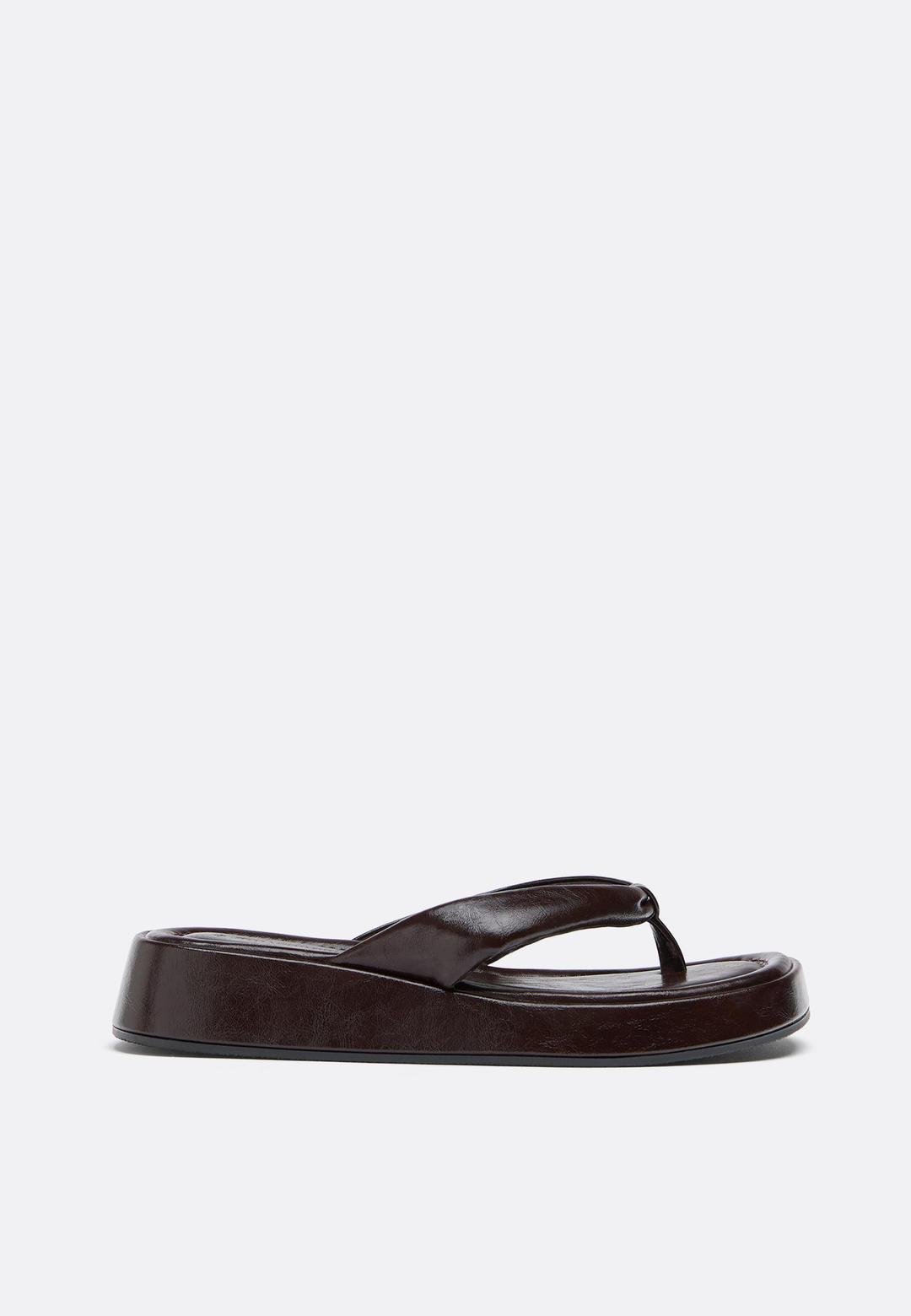 Platform thong sandals