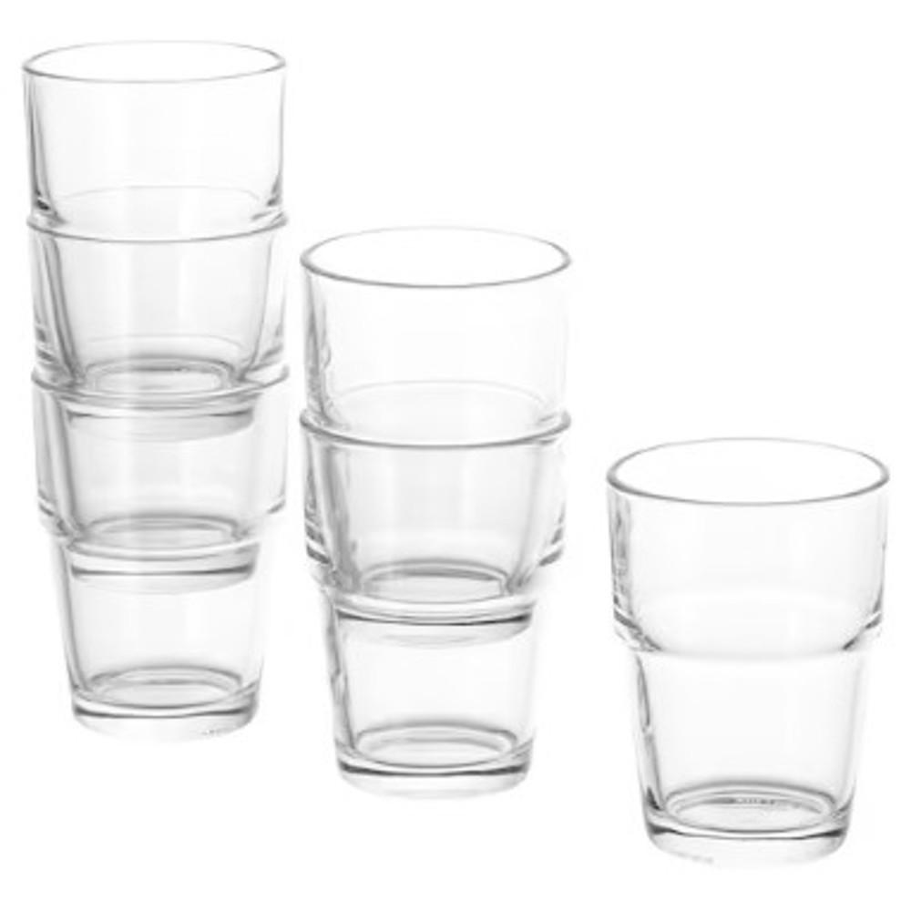 이케아 REKO 레코 유리컵, 유리17 cl 업소용 사무용 물컵 6개세트 201.378.51