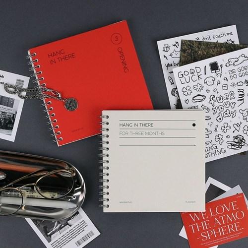 행인데얼 정사각 위클리 3개월 스터디 플래너 스티커 2장 세트