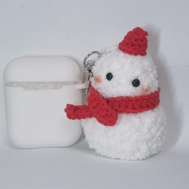 뜨개 인형키링 핸드메이드 눈사람 키링 겨울 아이템
