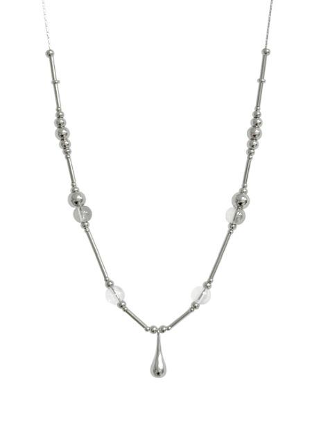 water drop gem necklace