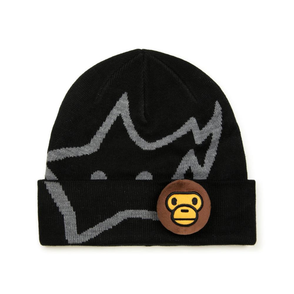 BAPE 베이프 베이비 마일로 비니 모자 Black