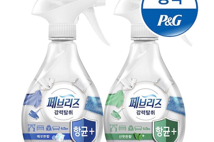 섬유탈취제 항균플러스 370ml 2개