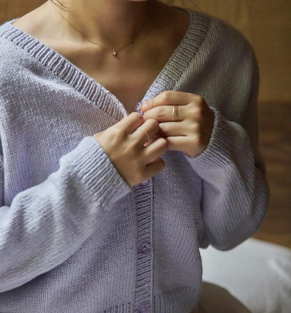 [뜨개도안] 브이넥 가디건(V-neck cardigan) by 옷뜨는김뜨개