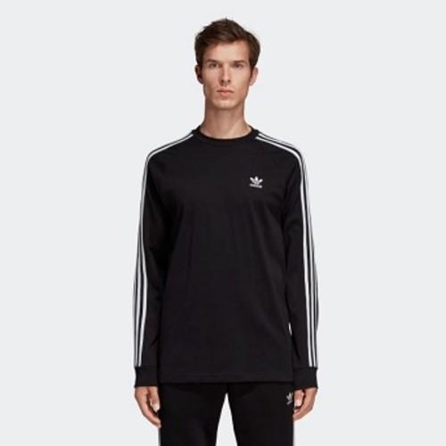 [해외] Mens Originals 3-Stripes Tee [아디다스 긴팔티] Black (DV1560)