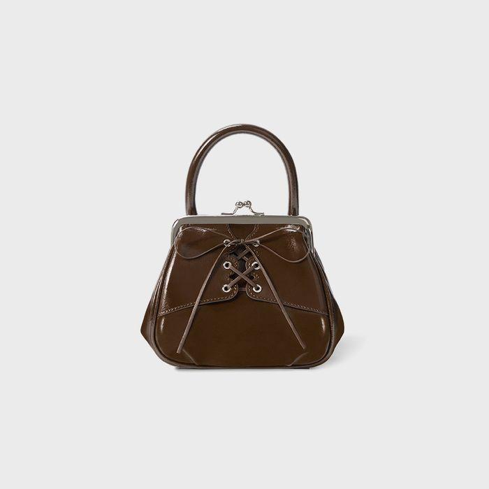 레이스업 미니토트 OBFBTT29_CAMEL BROWN