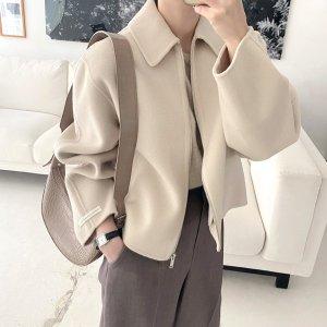 미엘 뮤어 핸드메이드 집업 자켓 울90 겨울 데일리 2C - 인터파크