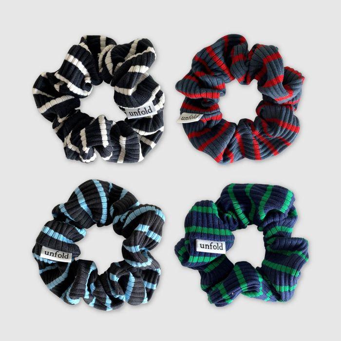 Stripe scrunchie ver.2 (4colors)
