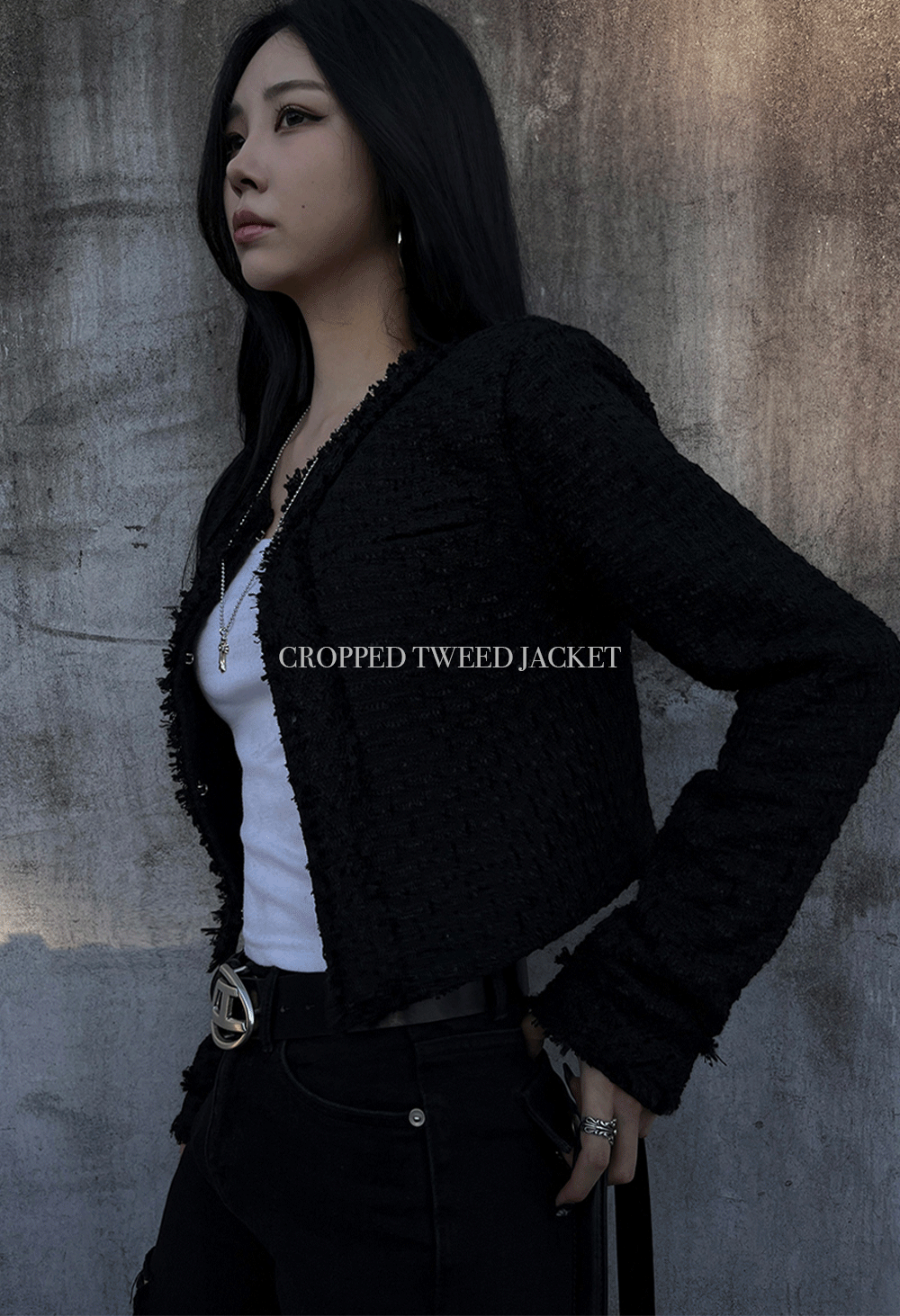 cropped tweed jacket