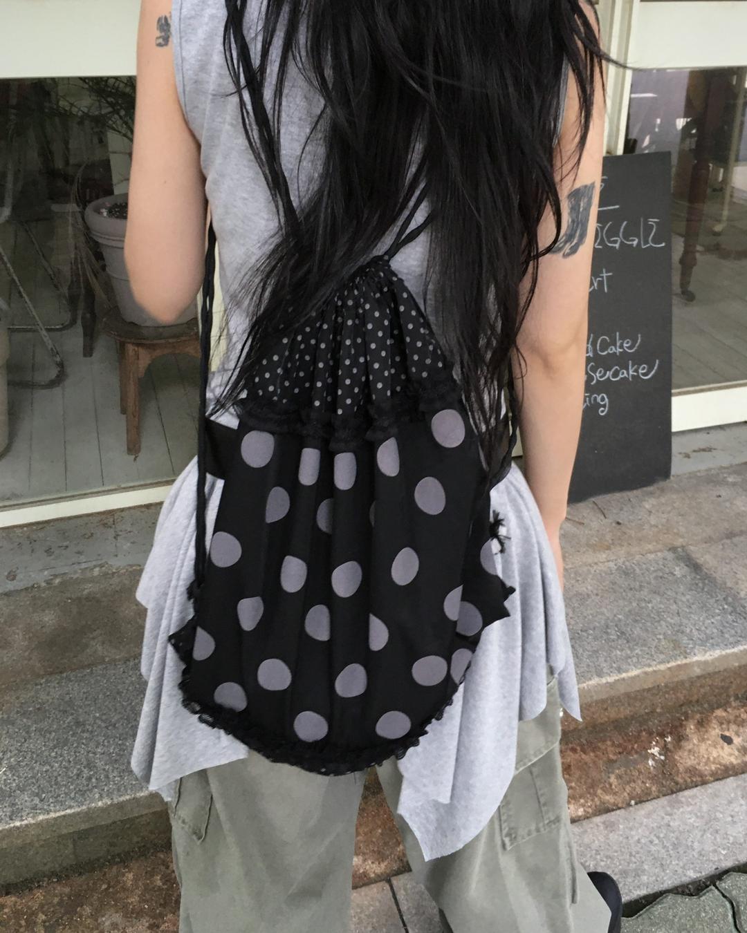 Dot Frill String Backpack