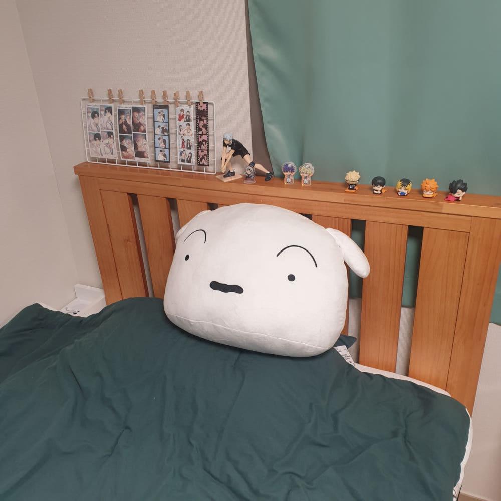 [입고완료] 반프레스토 크레용신짱 짱구 SUPER BIG 흰둥이 쿠션 40cm