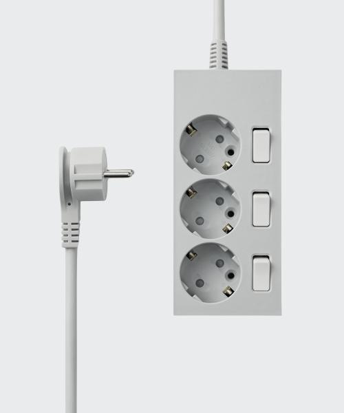 [2PACK] 납작 플러그 개별 절전 멀티탭 3구 1.5M