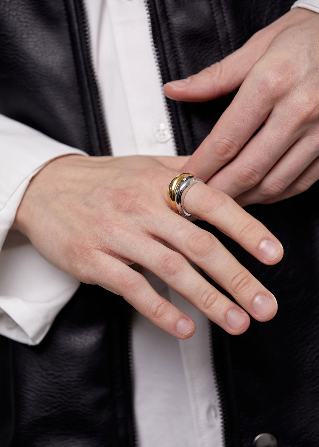 [소녀시대 유리 착용] Volume Wave Ring _ Silver