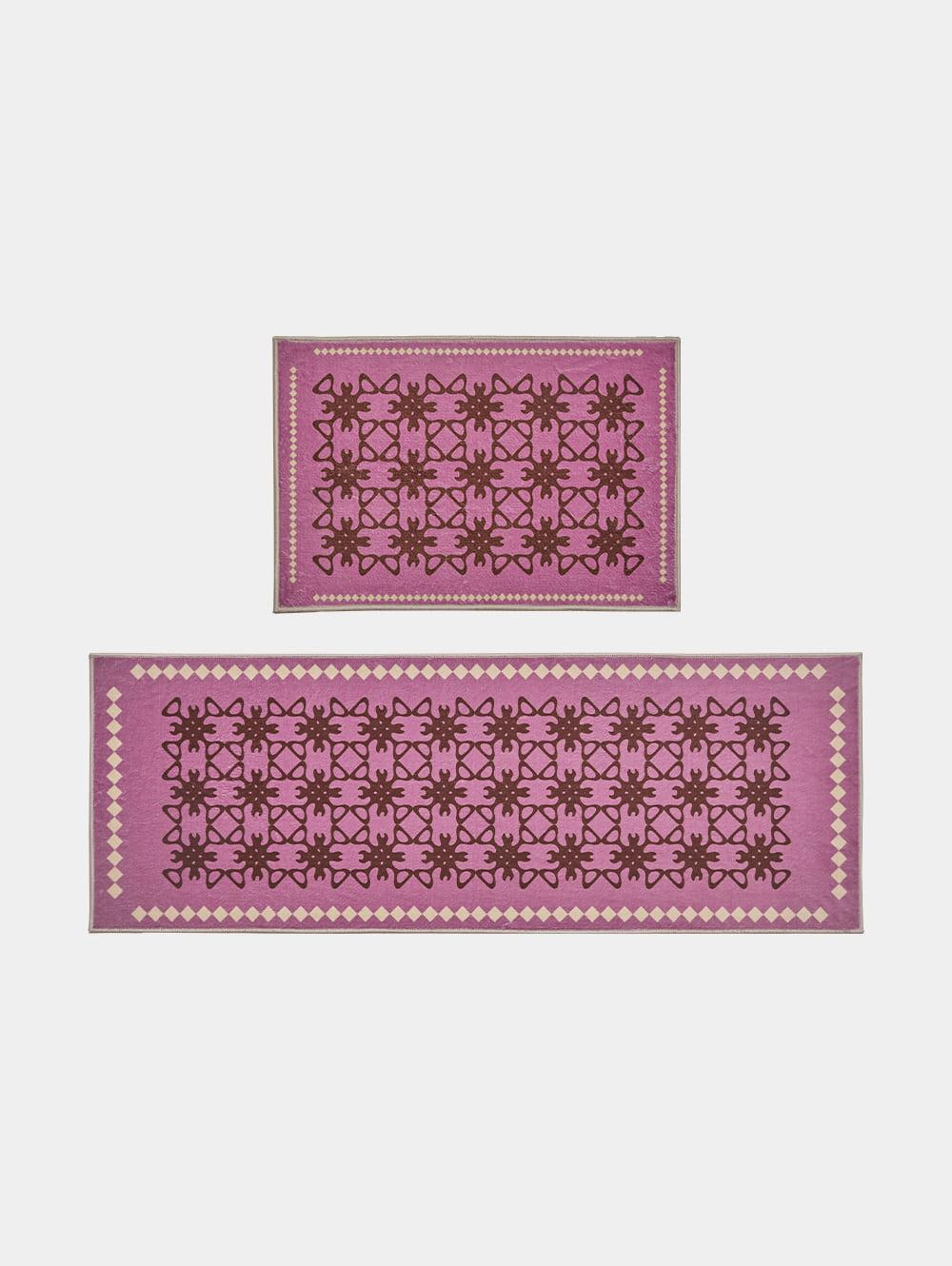 [new] t4 - 벨라 클레이 핑크 발매트 주방매트 2size