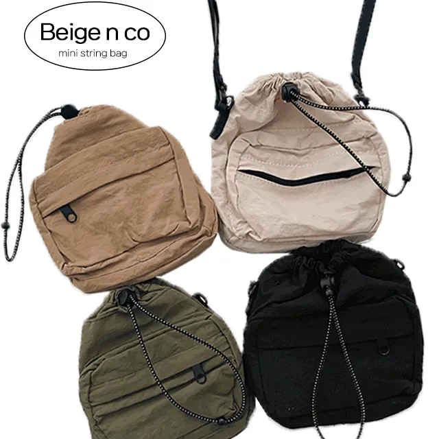 ❤오늘출고❤ 씬스 나일론 스트링 미니 복조리 크로스백