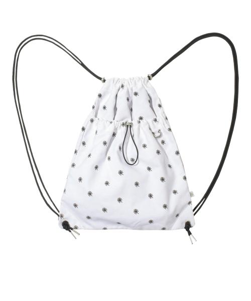DD dot symbol gym sack string bag (WHITE)