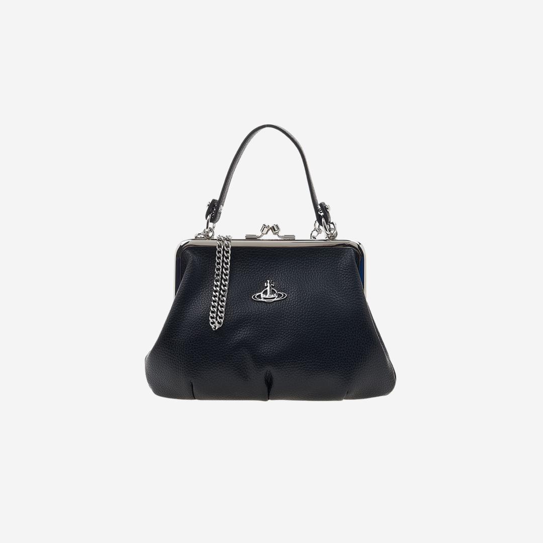 Vivienne Westwood Vegan Leather Granny Frame Purse Black