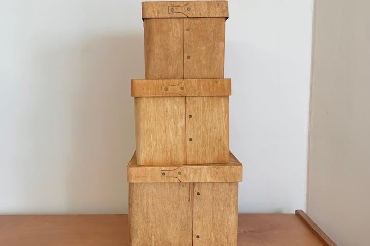 SQUARE wood shaker box 스퀘어 우드 셰이커박스 정리함 3 sizes