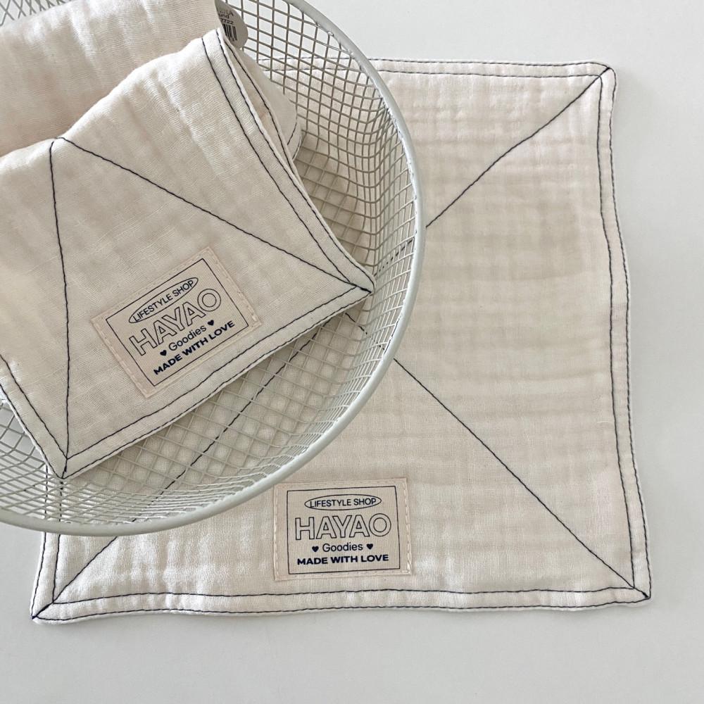 하야오 스티치 6중거즈행주 제로웨이스트 순면 키친크로스 주방 패브릭소품 핸드타올