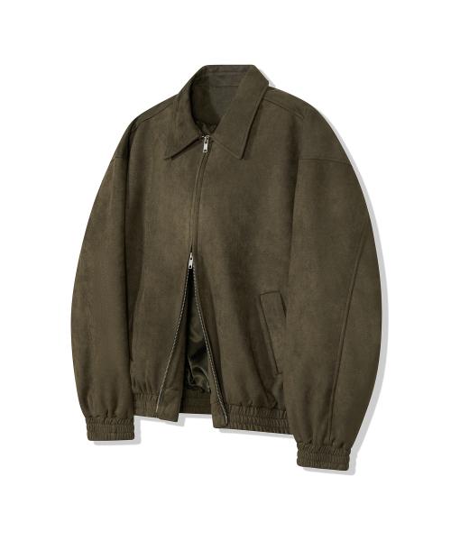 87-STAN009 [리뉴얼] 스탠다드 블루종 스웨이드 자켓 카키