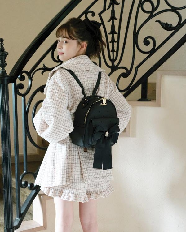 LIZ LISA 리즈리사 롱글 리본 배낭 백팩 가방 양산형 지뢰계