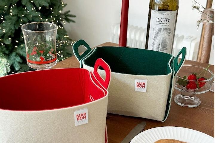 [12/05 단 하루 20%쿠폰]단독 양면 펠트 바구니 외 접이식 수납바구니4size