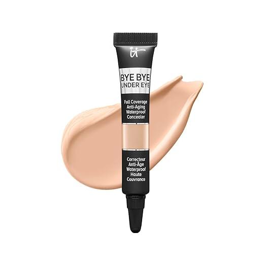 IT Cosmetics Bye Bye Under Eye Full Coverage Concealer - for Dark Circles, Fine Lines, Redness & Discoloration - Waterproof - Natural Finish – 0.11 fl oz