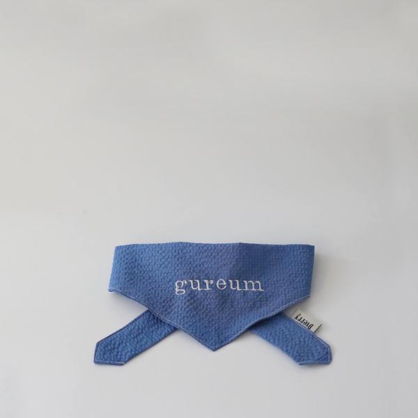 [4/17 순차 배송] 시어서커 네이밍 스카프 (Cobalt blue)