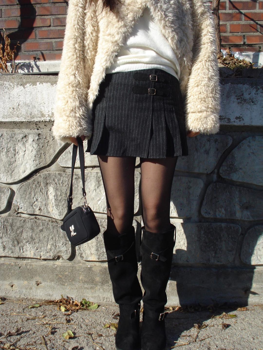 nine belt skirt pants