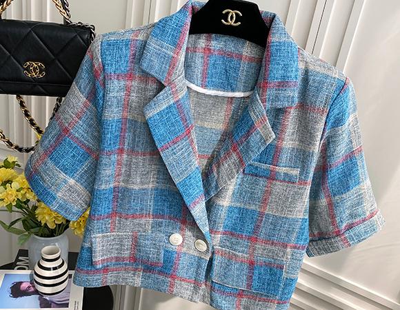 많이 나가요!★주문폭주★엘렌 체크 자켓