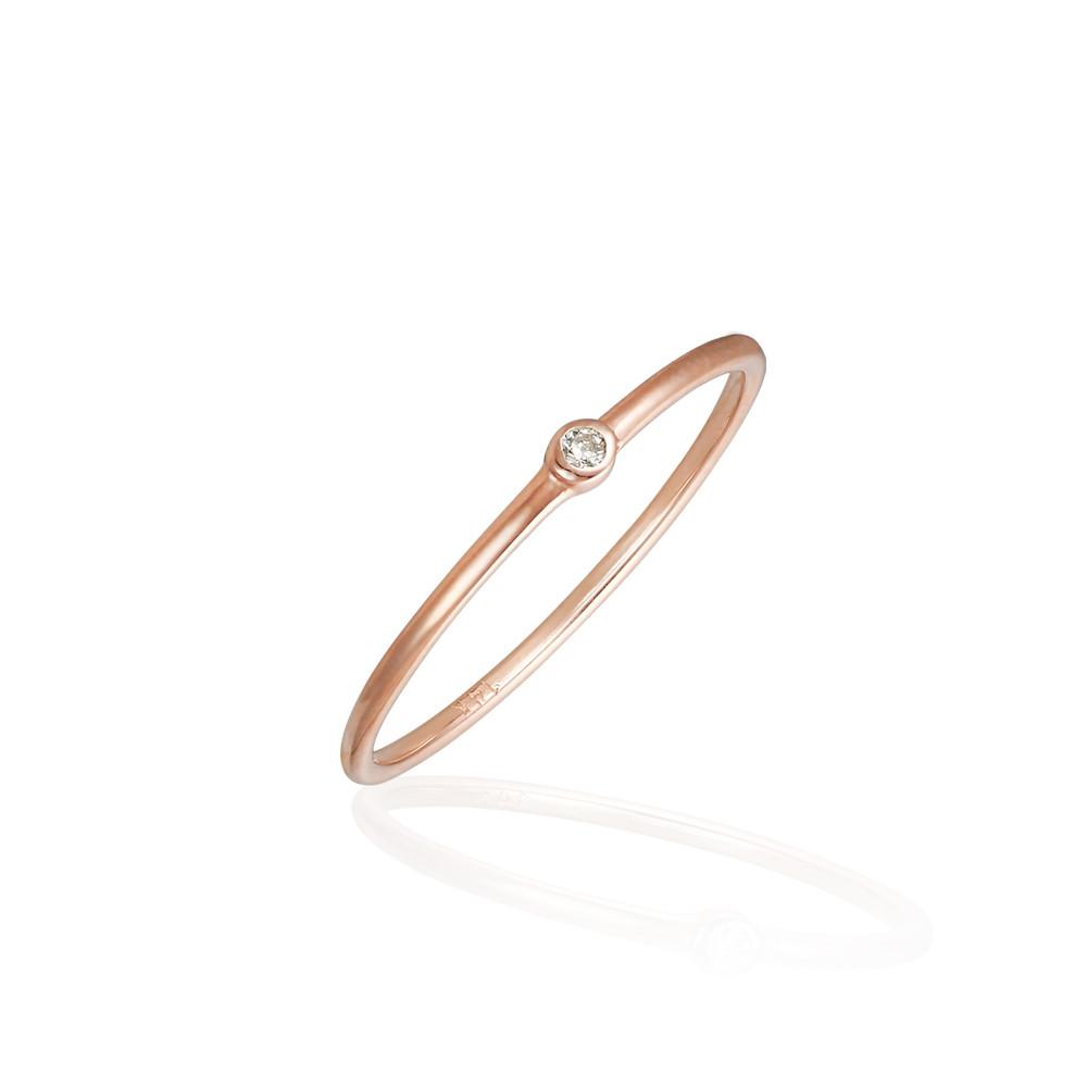 [스테이잼] 14K 참깨 다이아 링