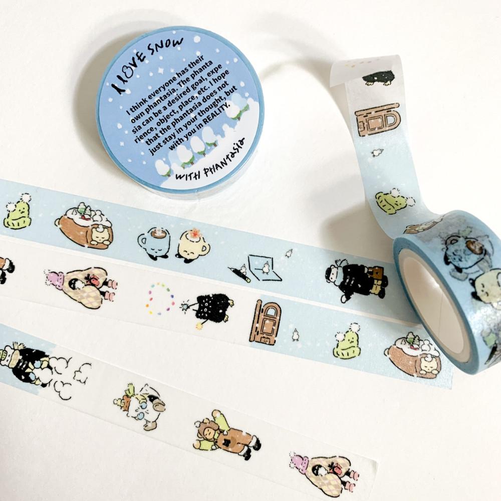 [윝판타] I LOVE SNOW 마스킹테이프