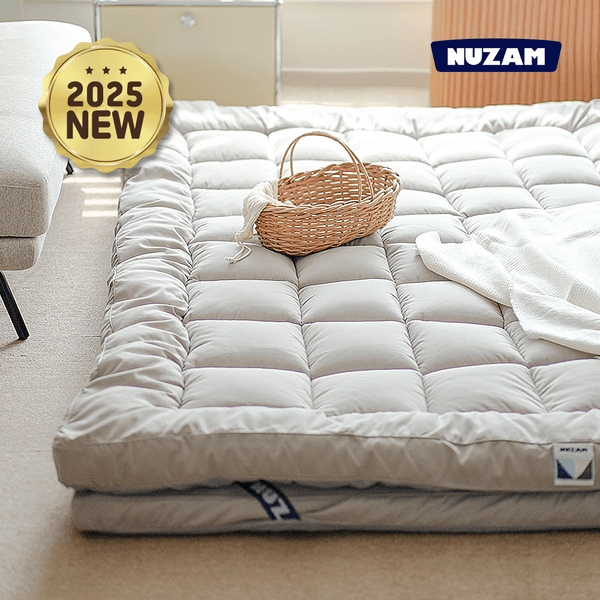 [2025 NEW] 누잠 더블업 매트리스│특허받은 푹신한 거실 바닥용 겨울 토퍼 거실용 매트