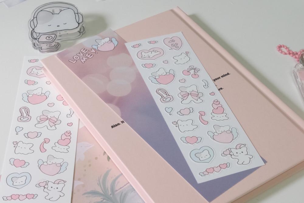 [씰스티커] love me!