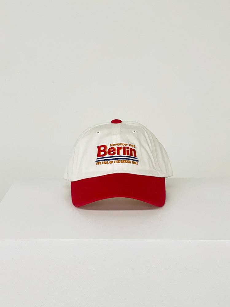 Berlin cap 3color 배색 투톤 자수 베를린 볼캡 캡모자