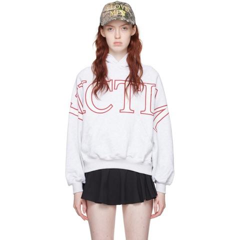 Gray Victim Hoodie 232810F097000